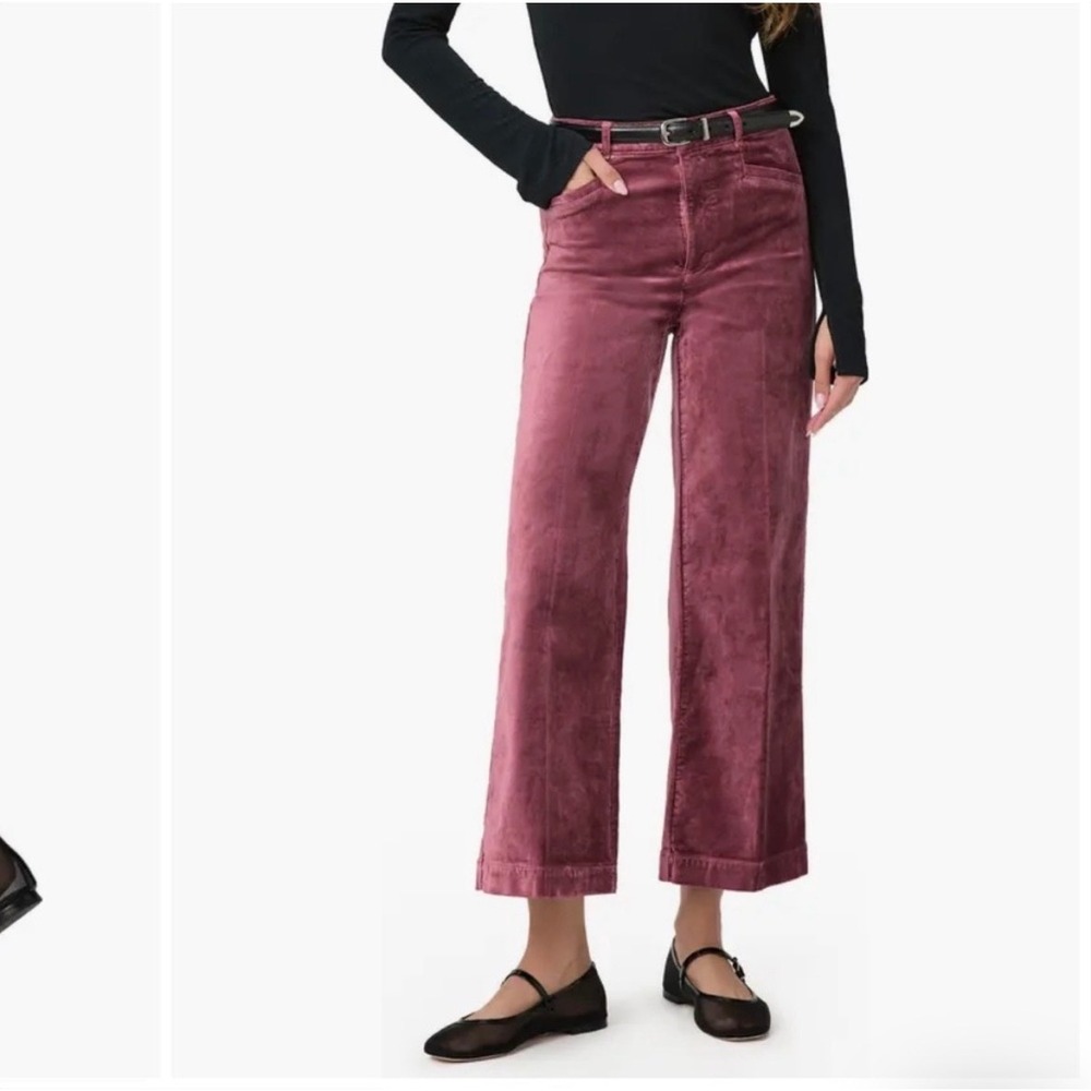 Paige Anessa trouser‎ pants velvet 30 wide leg classic boho casual festival